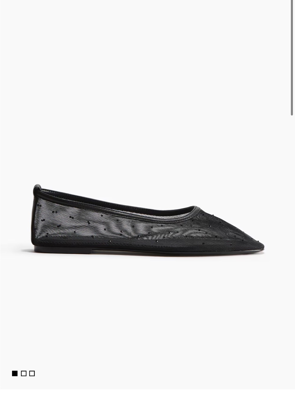 H&M Rhinestone ballet flats